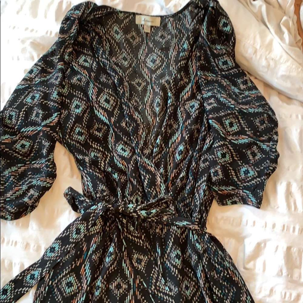 Anthropologie geometric jumpsuit